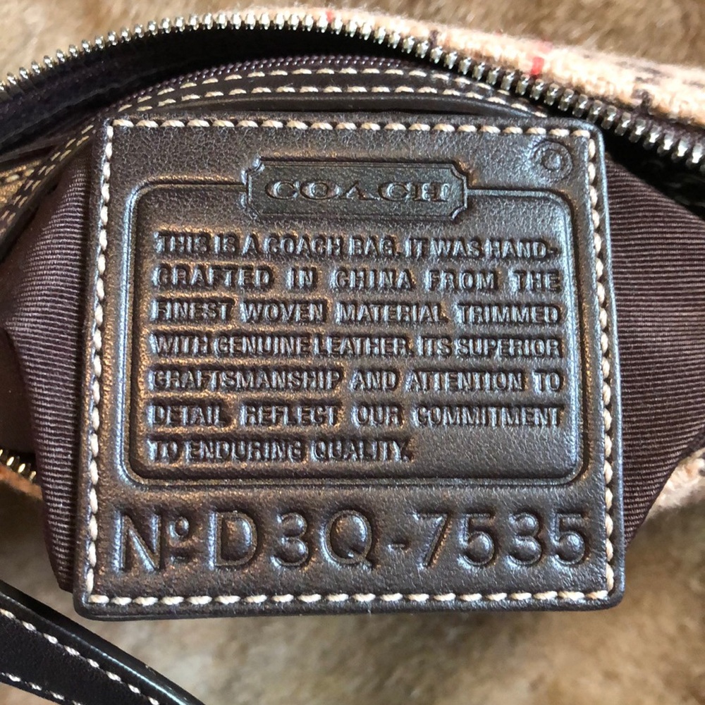 Coach wool plaid mini bag offers welcome - Picture 6 of 6